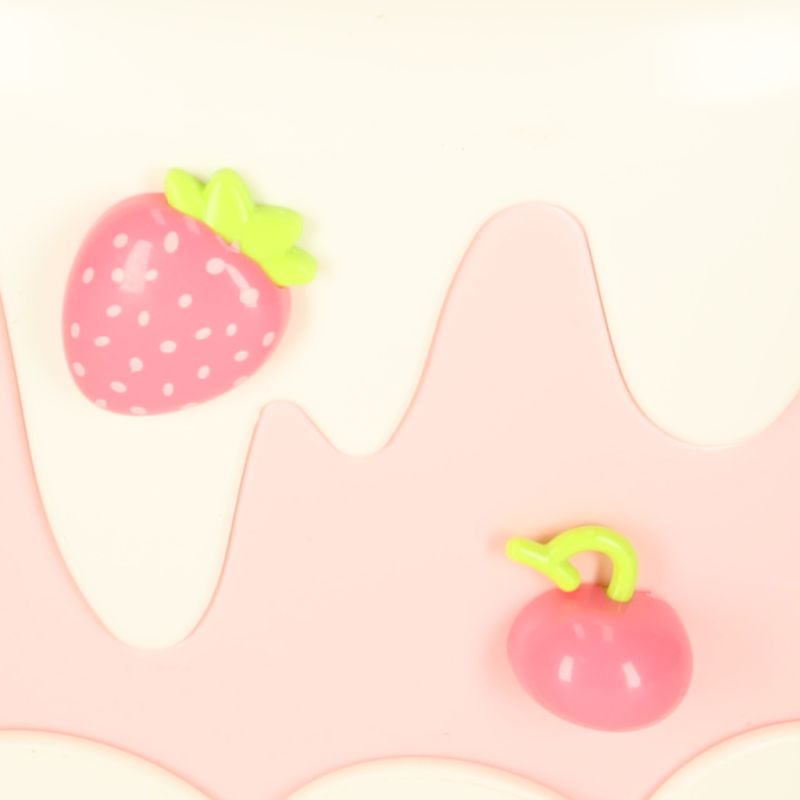 Tort urodzinowy piętrowy do krojenia na rzepy muzyka światła kuchnia 16 elementów różowy - obrazek 10