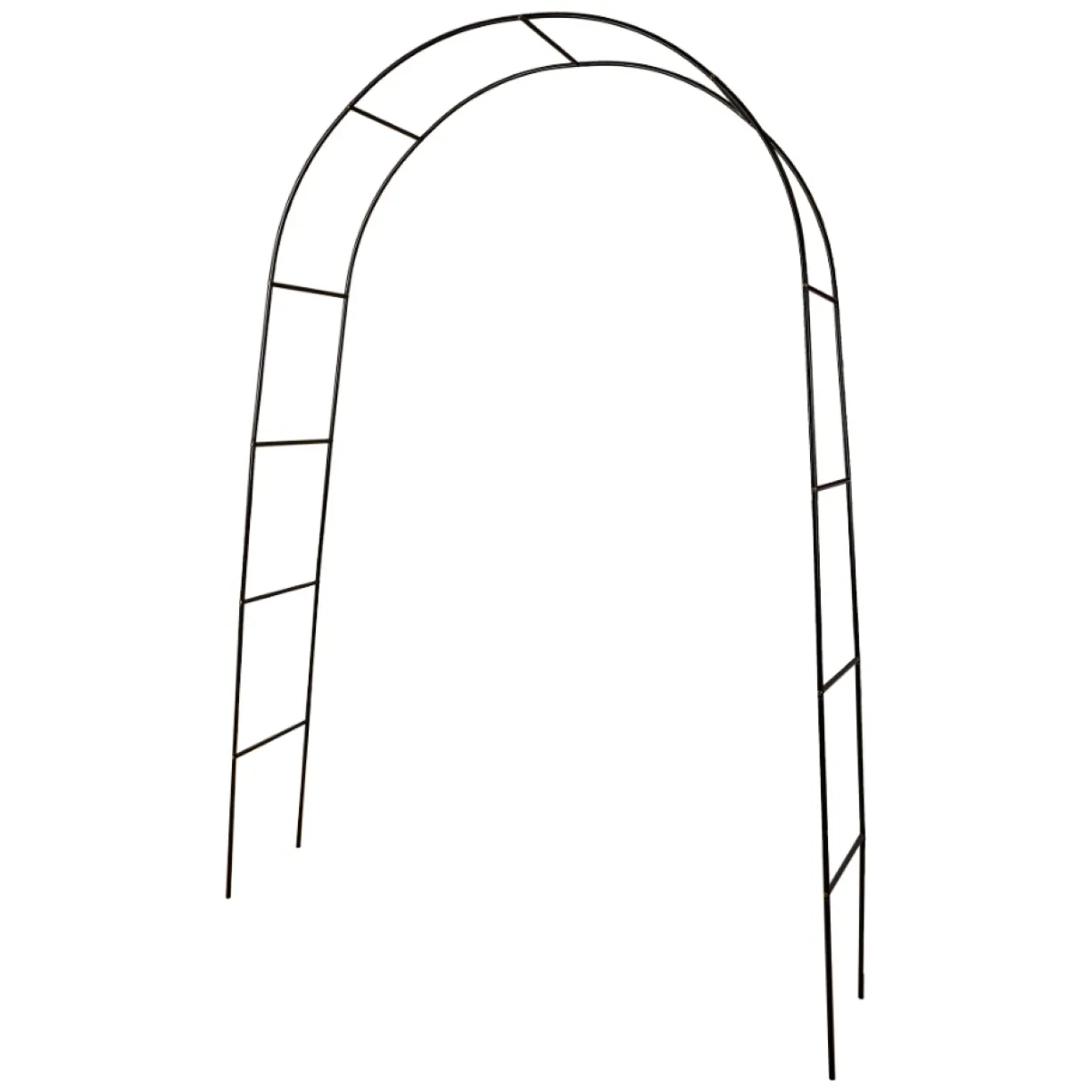 Pergola ogrodowa LUARO łuk uchwyt na róże kwiaty bluszcz pnącza metalowa 240 x 140 cm - obrazek 5