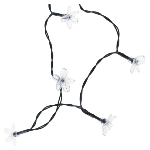 Lampki ogrodowe solarne kwiatki 7m 50LED multikolor