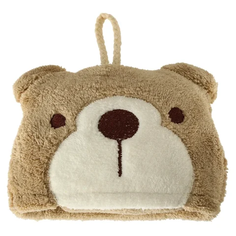 Ręcznik ręczniczek do rąk dla dzieci do przedszkola 42x25cm brązowy miś