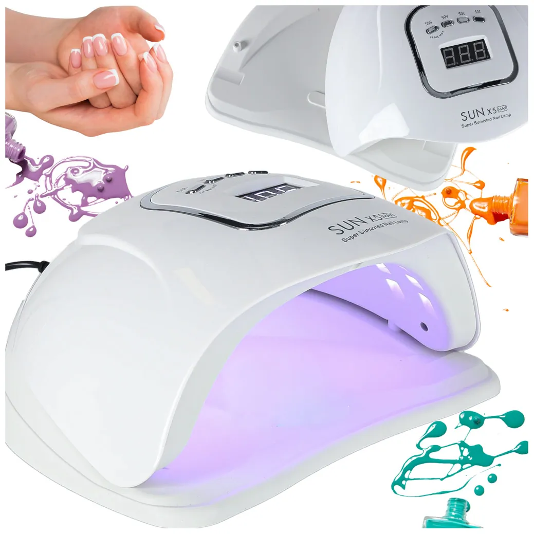 Lampa do paznokci Sun X5 UV 45 LED 150W manicure hybrydy żele