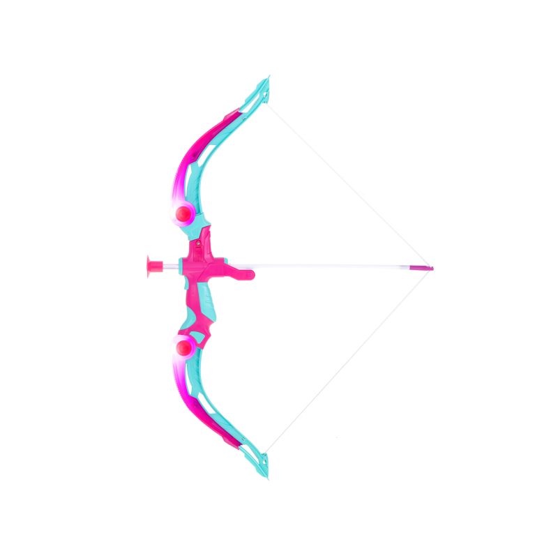 Łuk ze strzałami i tarczą zestaw strzelecki różowy - obrazek 3