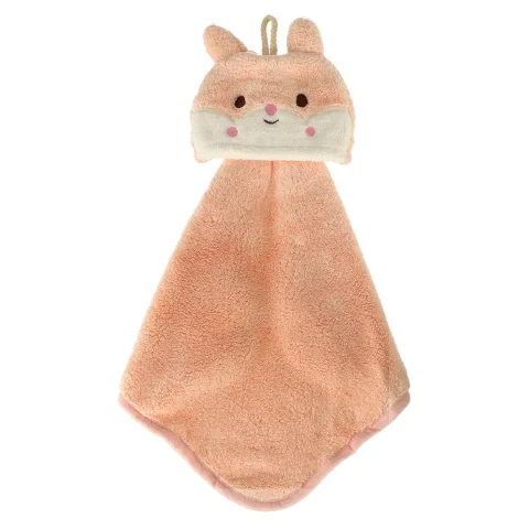 Ręcznik ręczniczek do rąk dla dzieci do przedszkola 42x25cm różowy królik