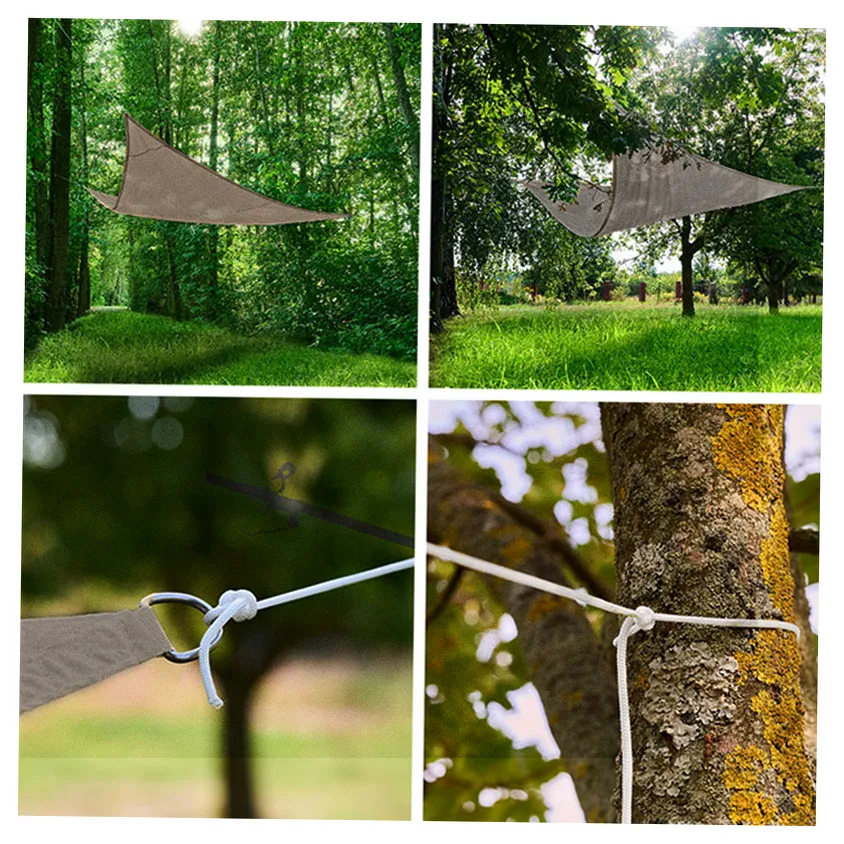 Żagiel przeciwsłoneczny LUARO ogrodowy tarasowy wodoodporny 3x3x3m trójkąt szary - obrazek 11