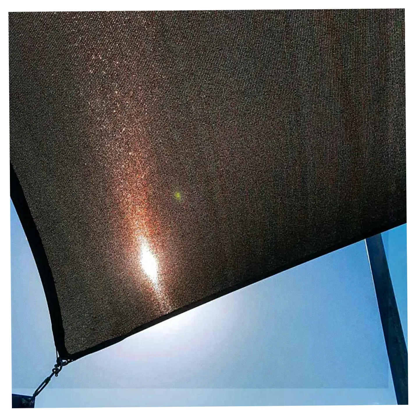 Żagiel przeciwsłoneczny LUARO ogrodowy tarasowy wodoodporny 3x3x3m trójkąt szary - obrazek 8