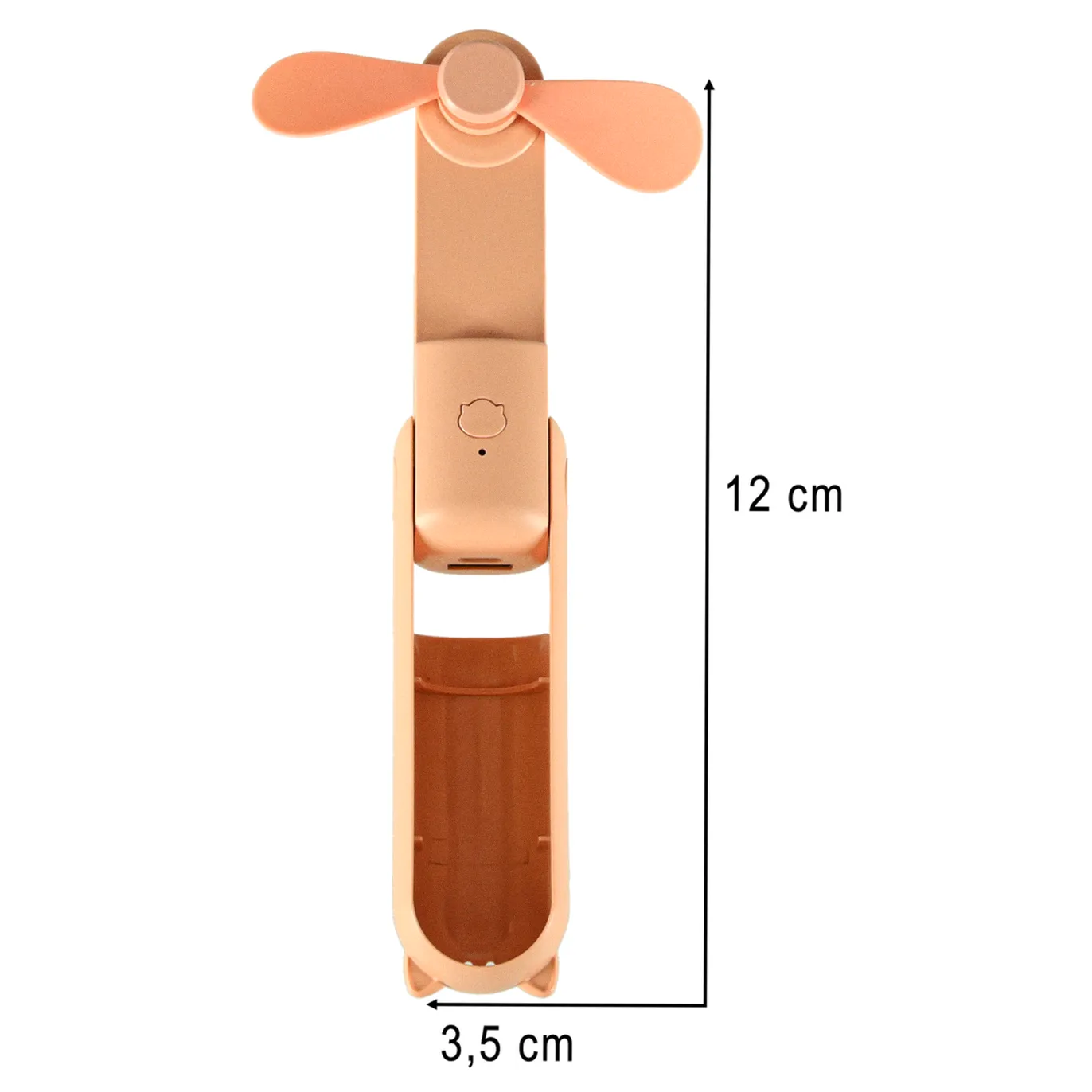 Wiatrak biurkowy wentylator mini ręczny składany wiatraczek przenośny USB różowy - obrazek 15