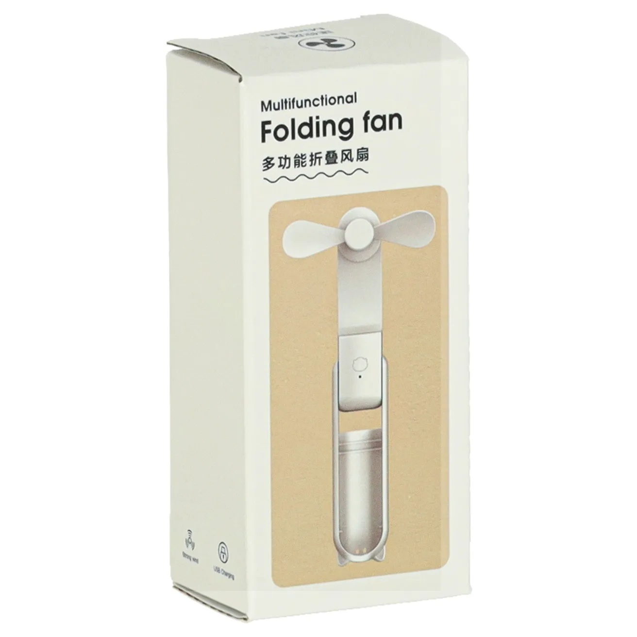 Wiatrak biurkowy wentylator mini ręczny składany wiatraczek przenośny USB różowy - obrazek 16