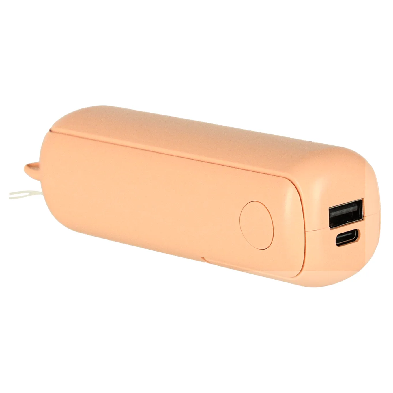 Wiatrak biurkowy wentylator mini ręczny składany wiatraczek przenośny USB różowy