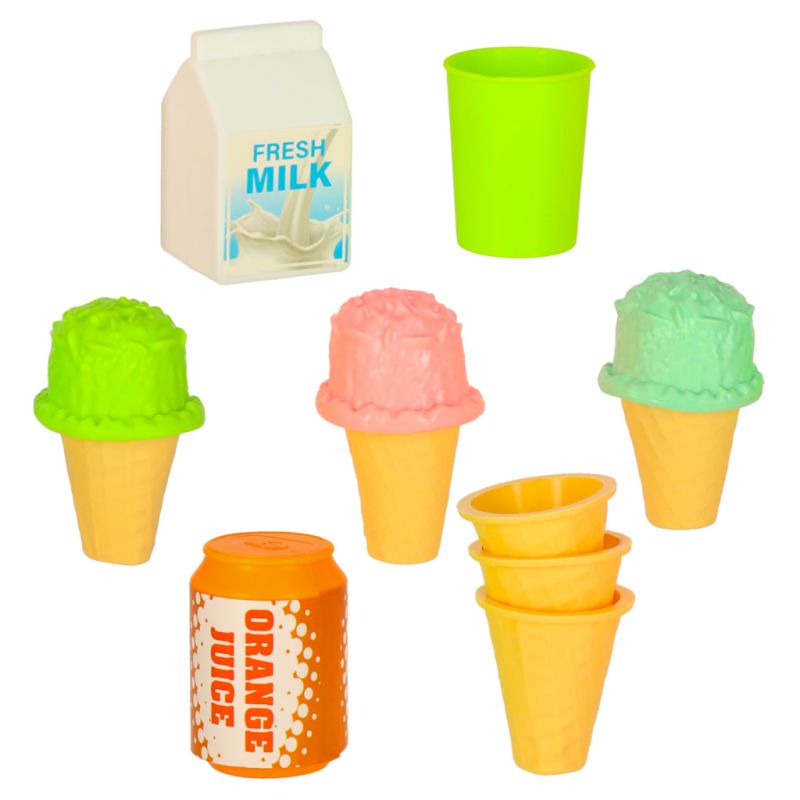 Kosz piknikowy koszyk lodziarnia desery jedzenie prowiant przekąski na piknik - obrazek 3