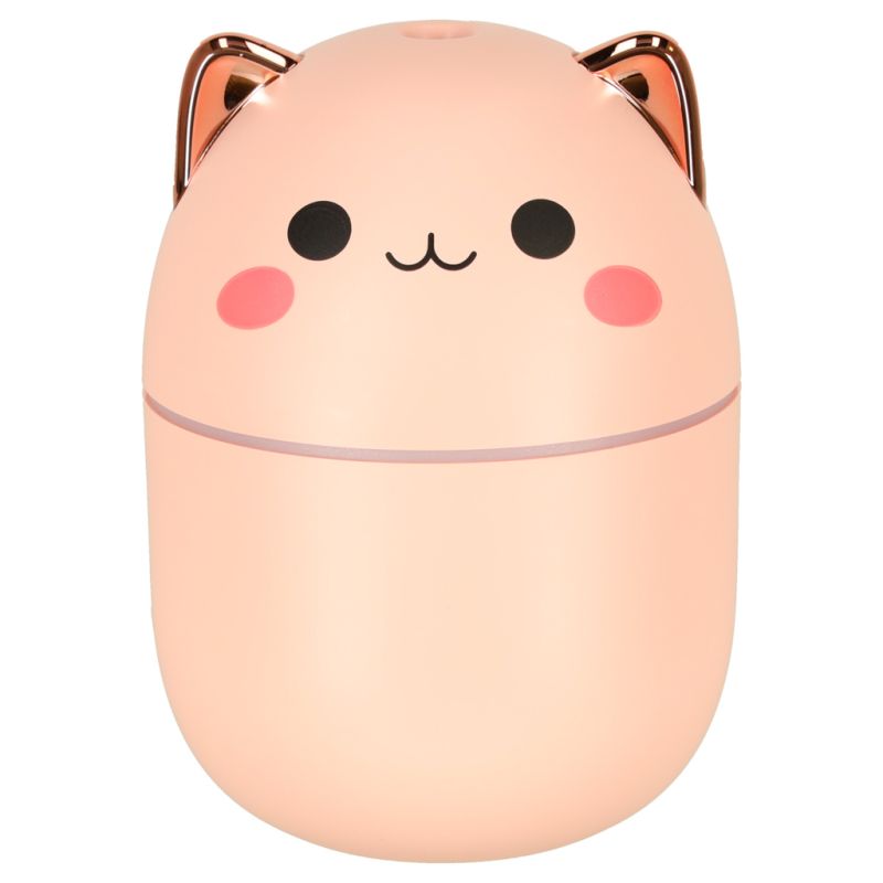 Nawilżacz powietrza dyfuzor do olejków kotek różowy RGB - obrazek 2