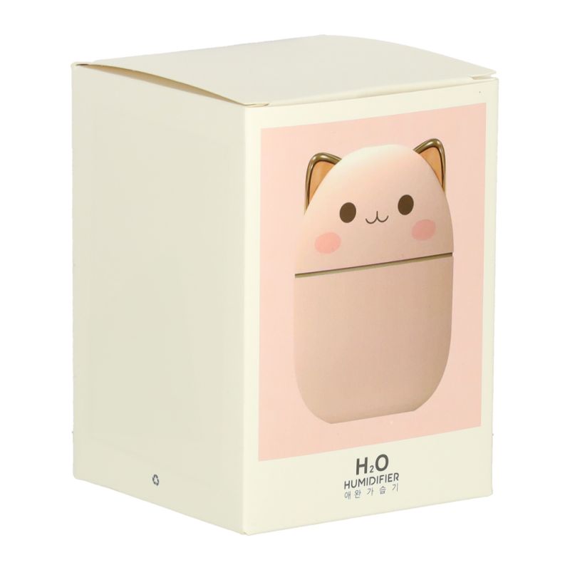 Nawilżacz powietrza dyfuzor do olejków kotek różowy RGB - obrazek 12