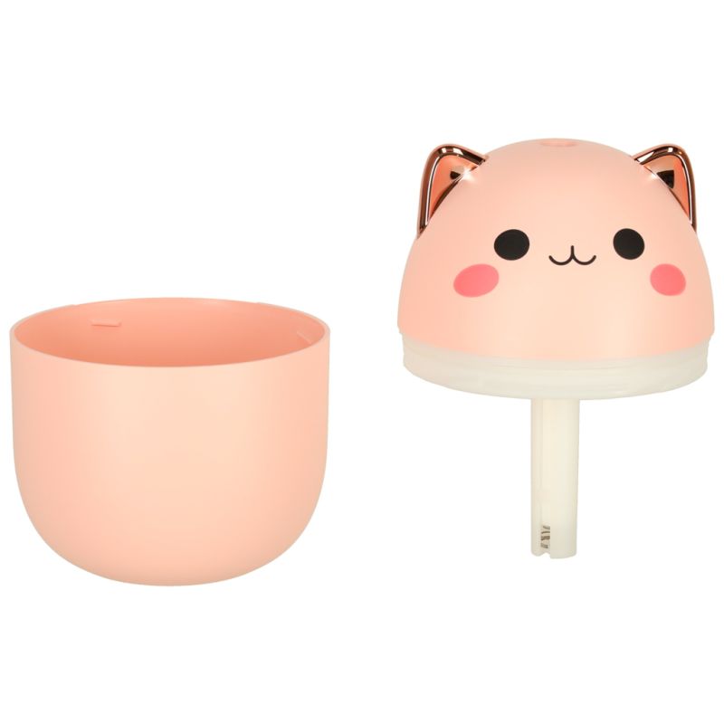 Nawilżacz powietrza dyfuzor do olejków kotek różowy RGB - obrazek 5