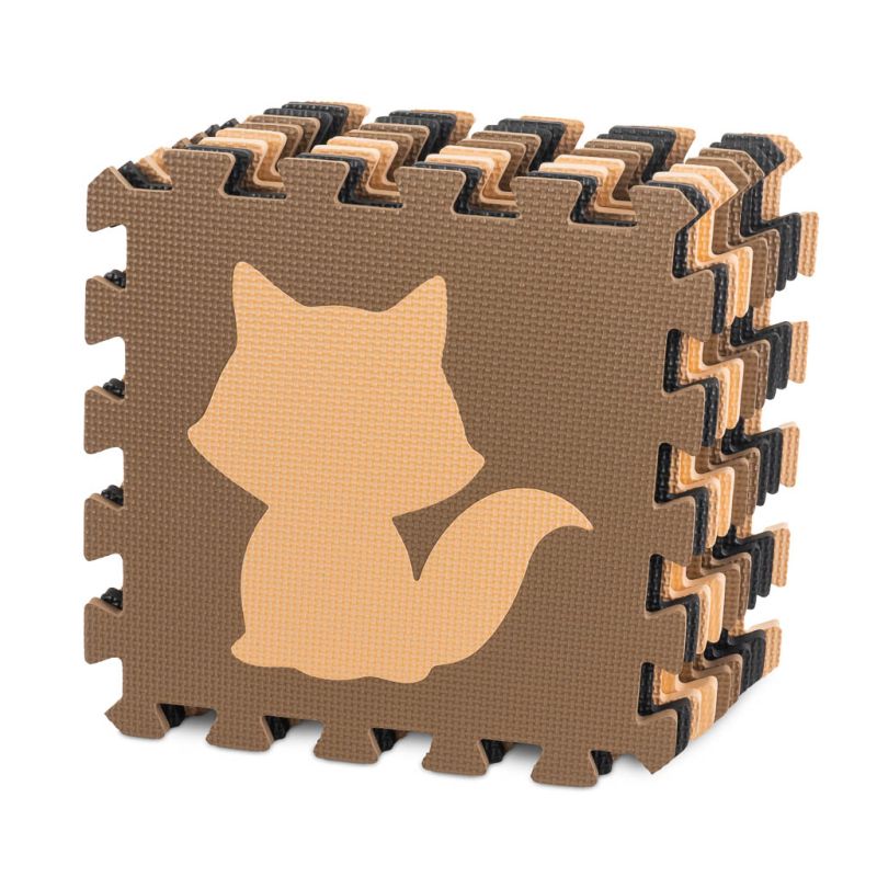 Mata edukacyjna piankowa puzzle beż 85 x 85 cm 9 elementów - obrazek 5