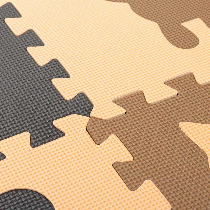 Mata edukacyjna piankowa puzzle beż 85 x 85 cm 9 elementów - obrazek 7