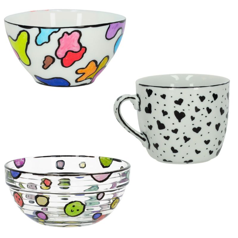 Markery akrylowe do tkanin kamieni pisaki flamastry mazaki wodoodporne DIY 48 szt. - obrazek 10