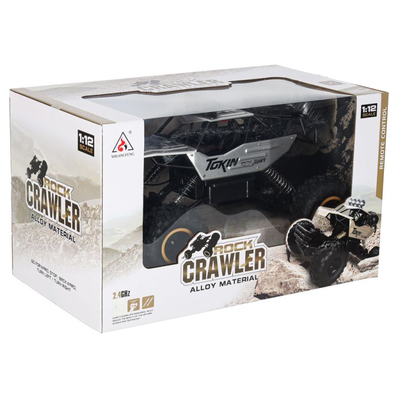 Samochód zdalnie sterowany na pilota RC Rock Crawler 1:12 4WD METAL srebrny - obrazek 13