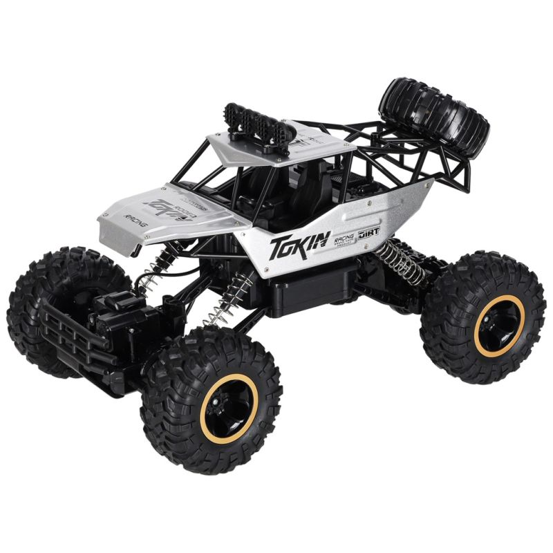Samochód zdalnie sterowany na pilota RC Rock Crawler 1:12 4WD METAL srebrny - obrazek 3