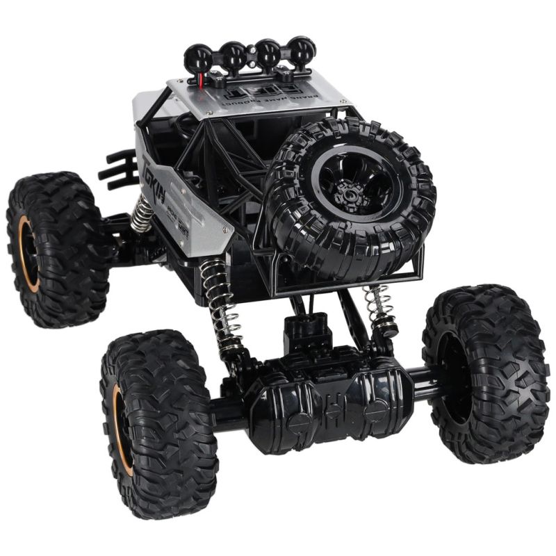 Samochód zdalnie sterowany na pilota RC Rock Crawler 1:12 4WD METAL srebrny - obrazek 5