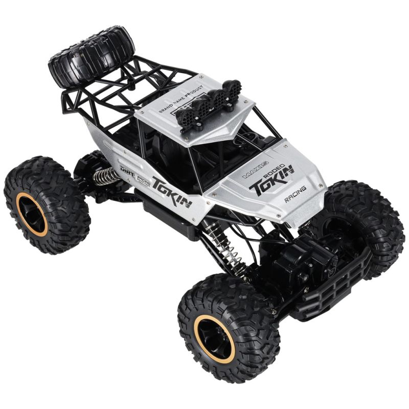 Samochód zdalnie sterowany na pilota RC Rock Crawler 1:12 4WD METAL srebrny - obrazek 6
