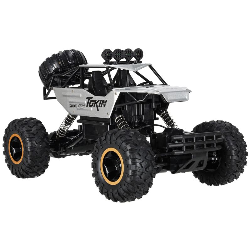 Samochód zdalnie sterowany na pilota RC Rock Crawler 1:12 4WD METAL srebrny - obrazek 7