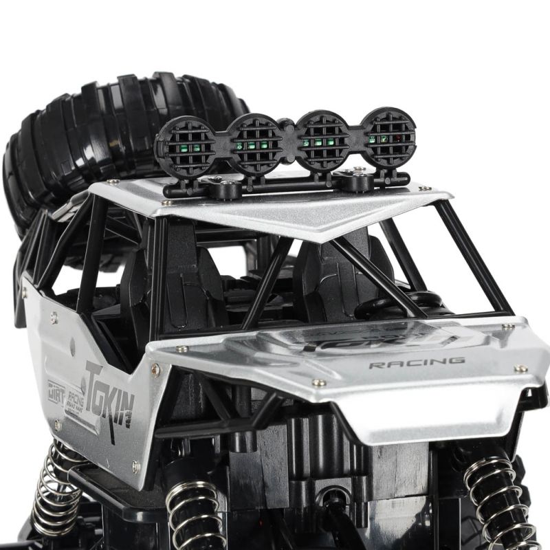 Samochód zdalnie sterowany na pilota RC Rock Crawler 1:12 4WD METAL srebrny - obrazek 9