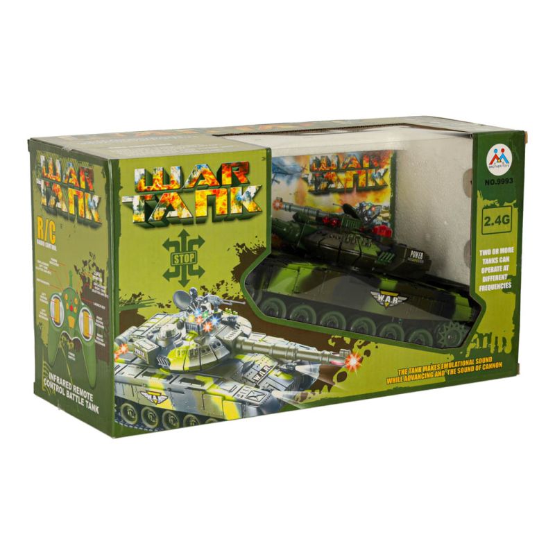 Czołg zdalnie sterowany na pilota RC War Tank 9993 2.4 GHz kamuflaż leśny - obrazek 12