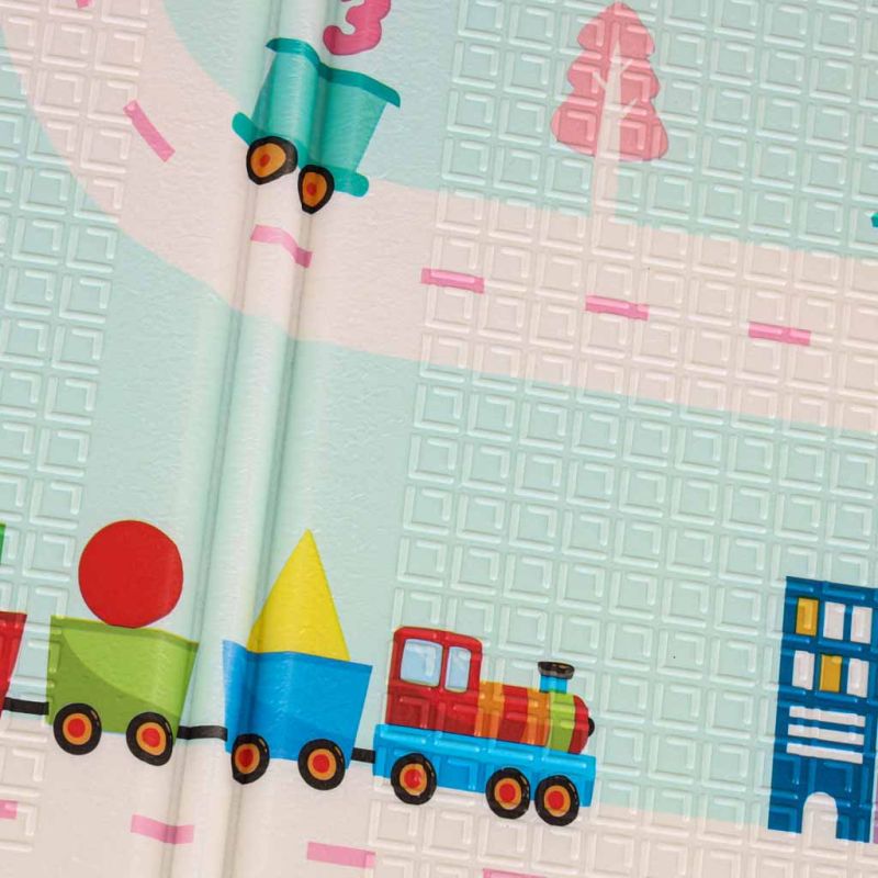 Mata edukacyjna piankowa dwustronna składana pandy ulica 180 x 200cm - obrazek 11