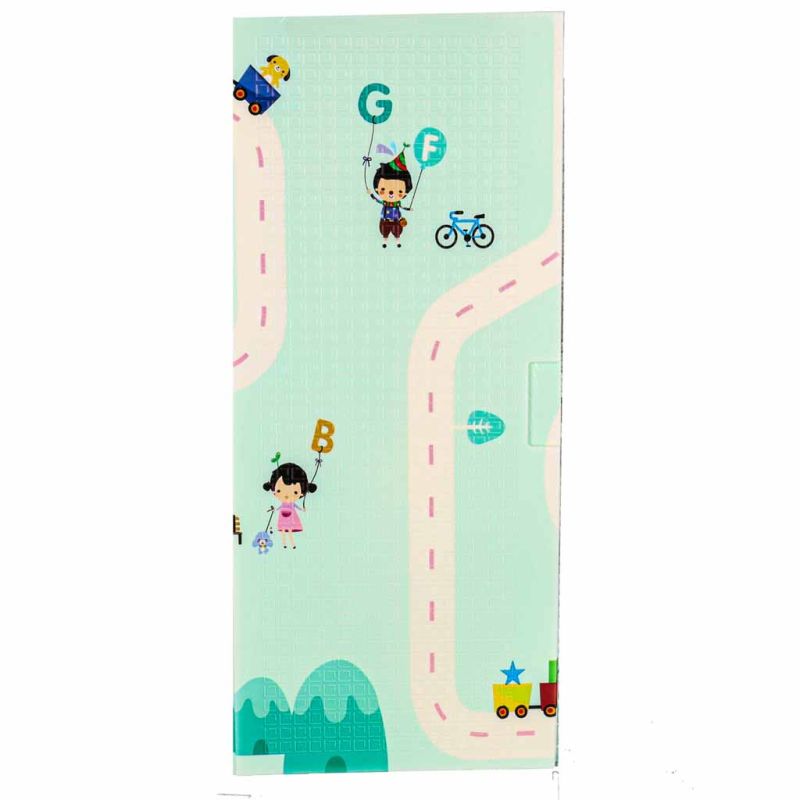 Mata edukacyjna piankowa dwustronna składana pandy ulica 180 x 200cm - obrazek 5