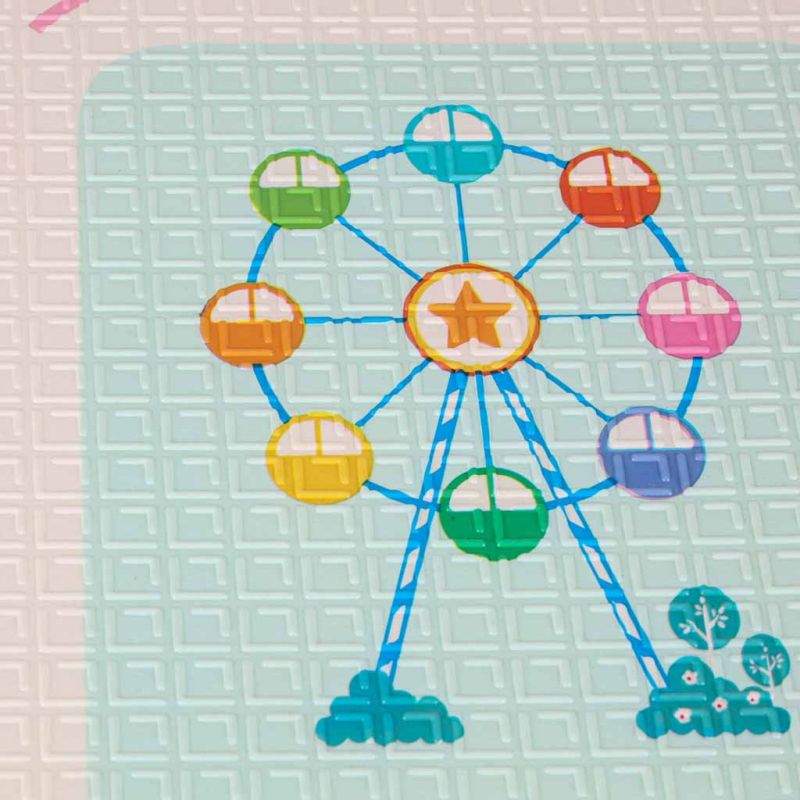 Mata edukacyjna piankowa dwustronna składana pandy ulica 180 x 200cm - obrazek 9