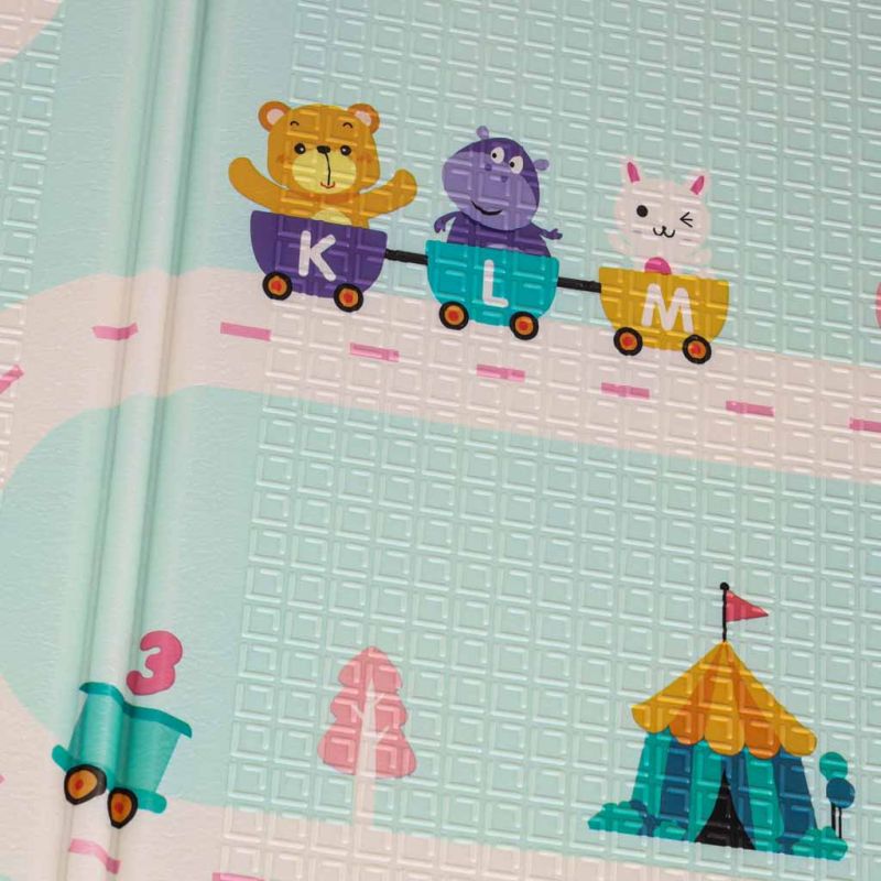 Mata edukacyjna piankowa dwustronna składana pandy ulica 180 x 200cm - obrazek 10