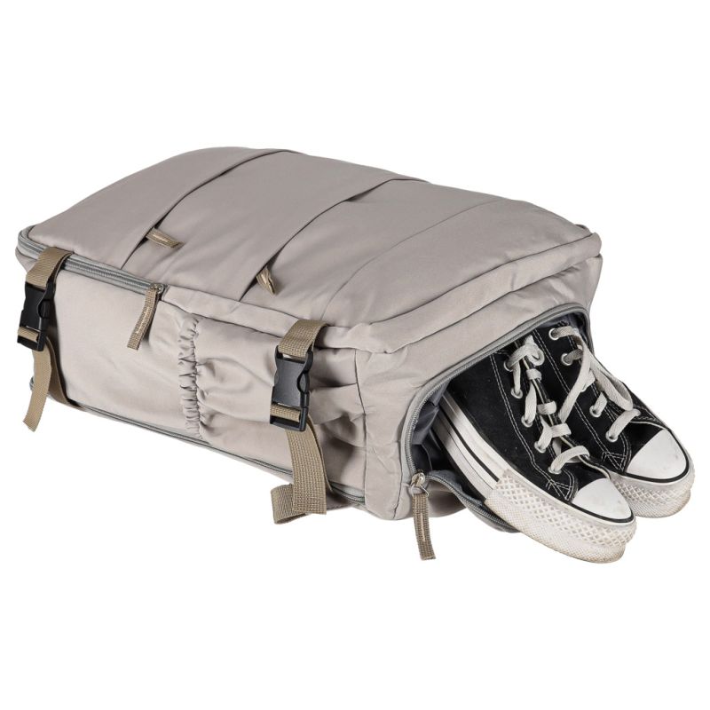 Plecak podróżny turystyczny bagaż szary 45x30 cm - obrazek 8