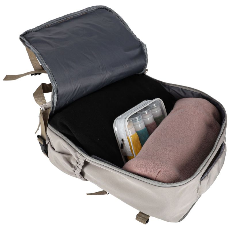 Plecak podróżny turystyczny bagaż szary 45x30 cm - obrazek 9