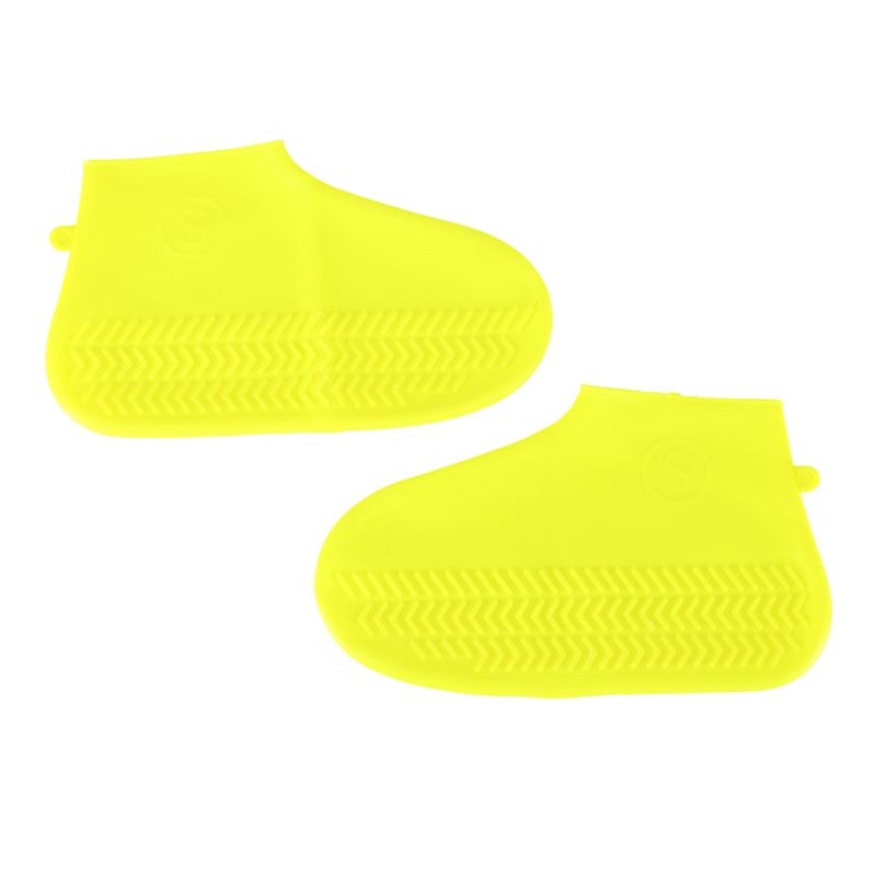 Nakładki przeciwdeszczowe na buty ochraniacze nieprzemakalne przeciwdeszczowe kalosze S żółte roz. 26-34 - obrazek 2