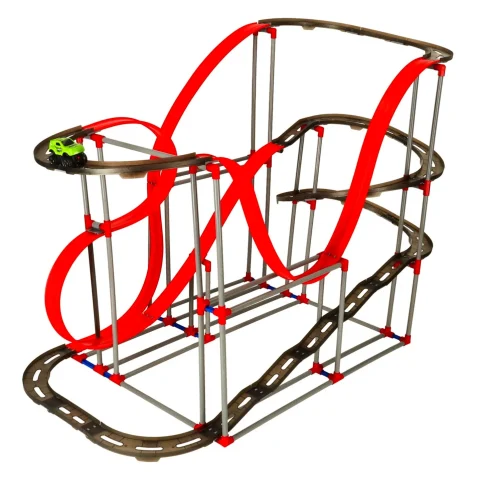 Magnetyczny tor samochodowy antygrawitacyjny 130cm XXL 175el.