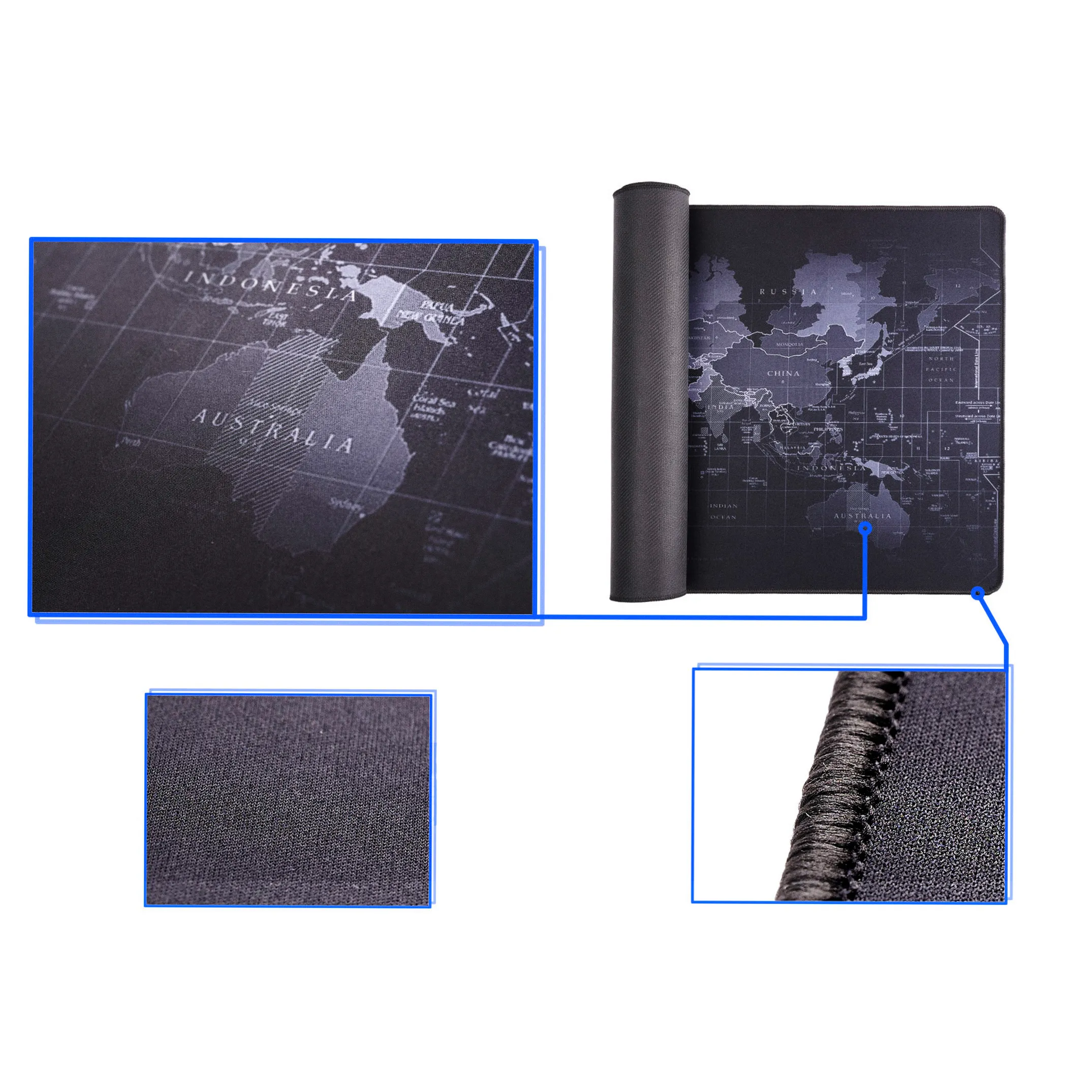 Podkładka pod mysz na biurko mata mapa świata 40x90cm - obrazek 8