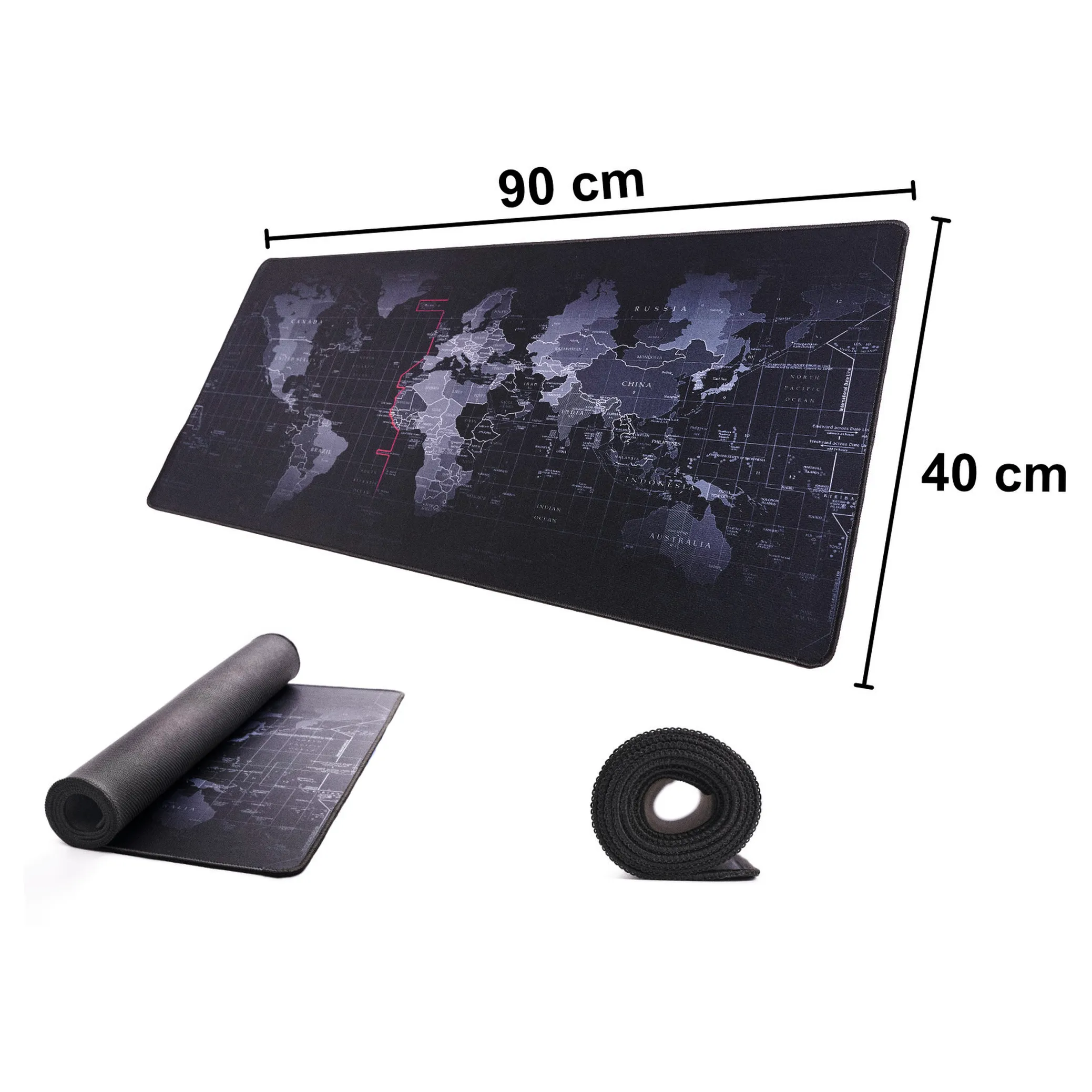 Podkładka pod mysz na biurko mata mapa świata 40x90cm - obrazek 9