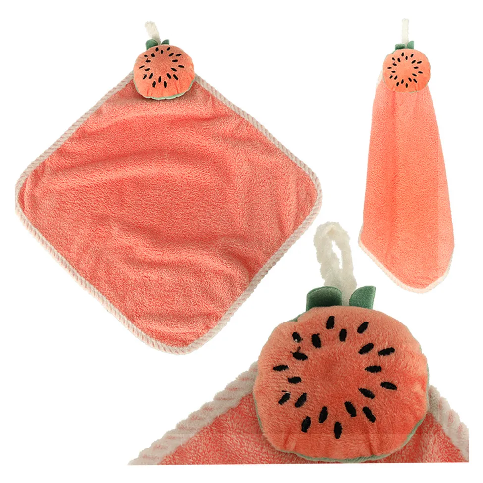 Ręcznik ręczniczek do rąk dla dzieci do przedszkola 30x30cm różowy arbuz - obrazek 5