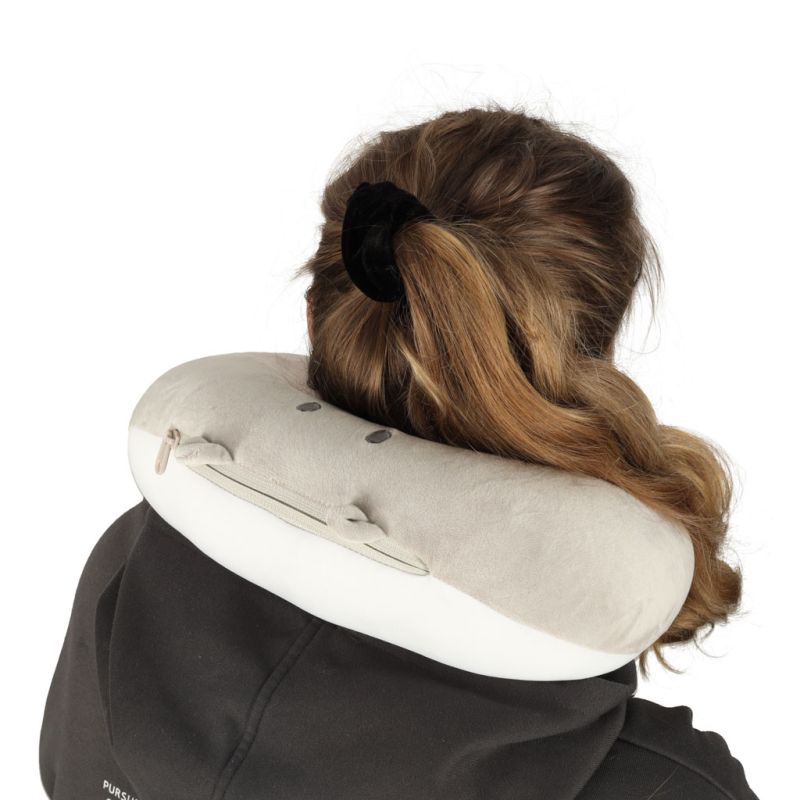 Poduszka podróżna 2w1 rogal pod kark do samolotu samochodu maskotka miś - obrazek 16