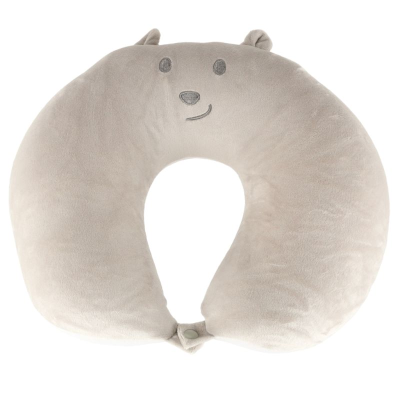 Poduszka podróżna 2w1 rogal pod kark do samolotu samochodu maskotka miś - obrazek 6