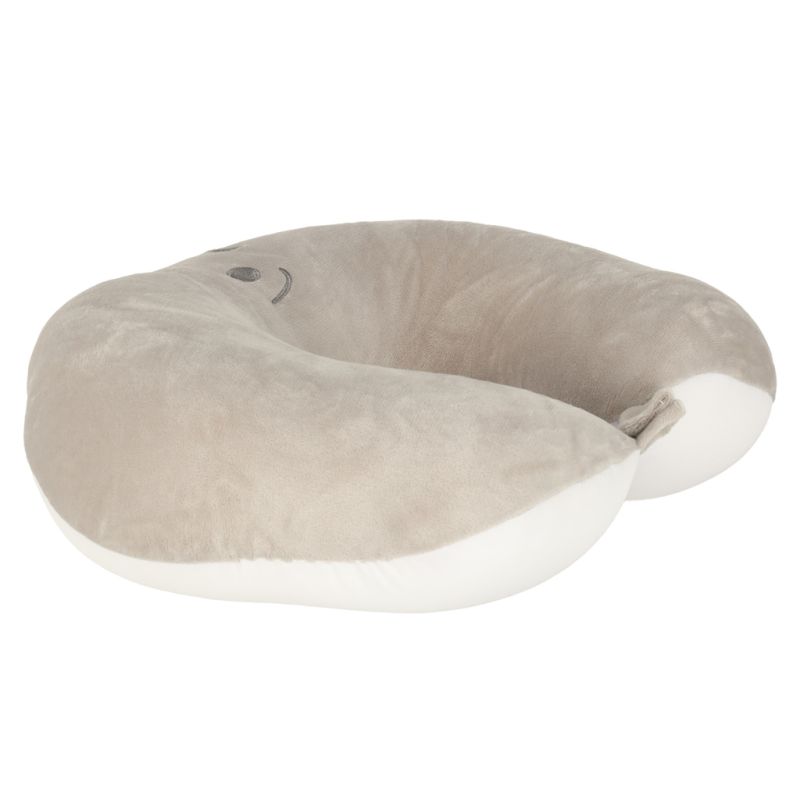 Poduszka podróżna 2w1 rogal pod kark do samolotu samochodu maskotka miś - obrazek 8