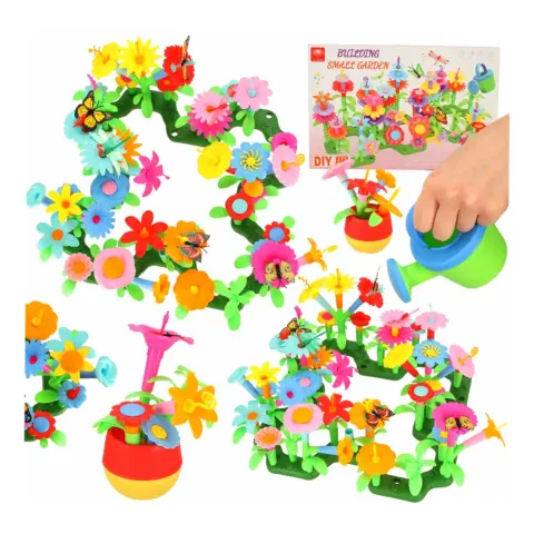Kwiatki klocki kreatywne ogród kwiatowy 175 elementów