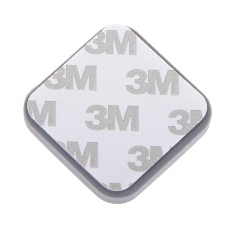 Odbojnik do drzwi samoprzylepny silikonowy szary kwadrat - obrazek 3