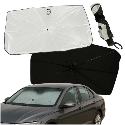 Parasol osłona przeciwsłoneczna na przednią szybę do samochodu auta mata składana UV 65x110cm