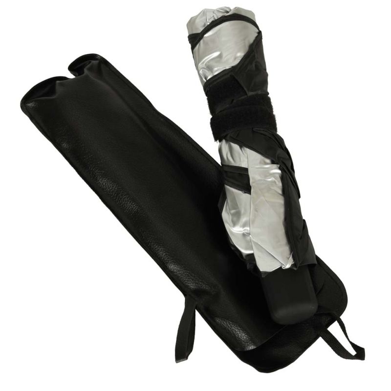 Parasol osłona przeciwsłoneczna na przednią szybę do samochodu auta mata składana UV 65x110cm - obrazek 7