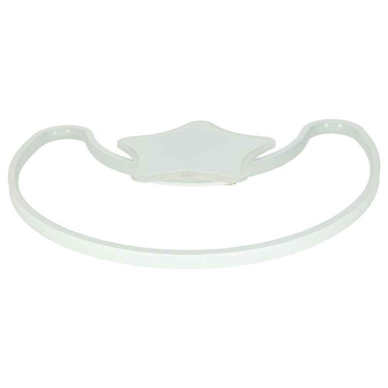 Lampa LED sufitowa plafon do pokoju dziecięcego ściemniana + pilot księżyc biała - obrazek 8