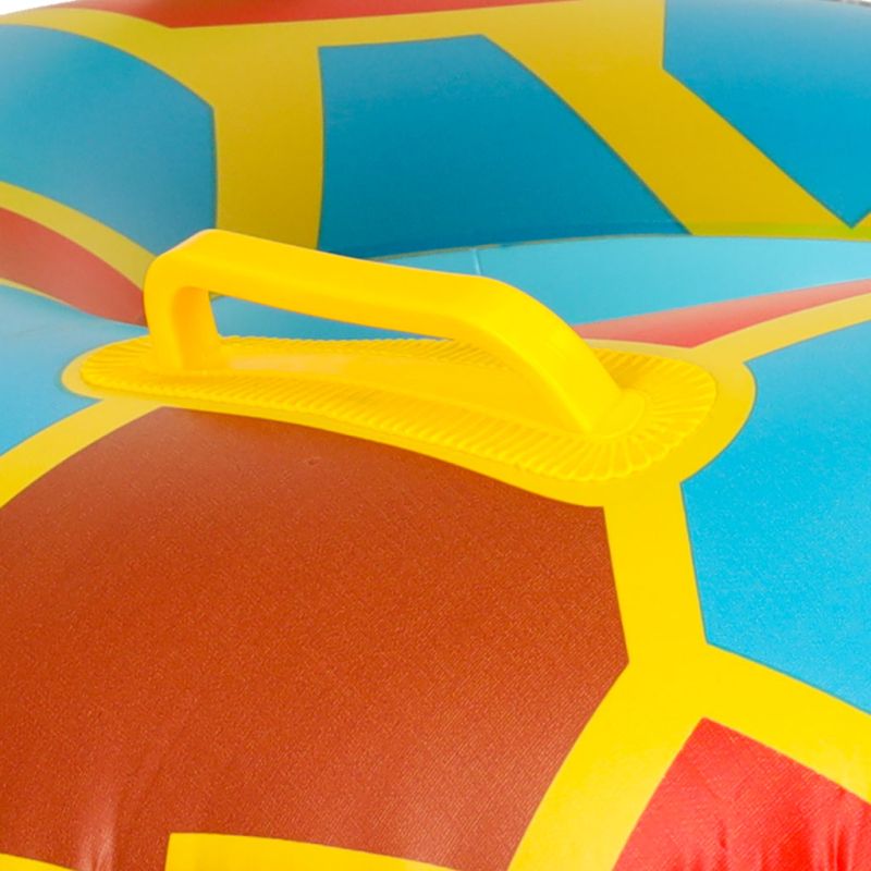 Kółko do pływania dla niemowląt koło pontonik dla dzieci dmuchany z siedziskiem materac żółw 15kg - obrazek 6