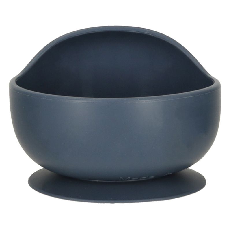 Naczynia silikonowe dla dzieci wiewiórka zestaw 9 elementów ciemny niebieski - obrazek 3