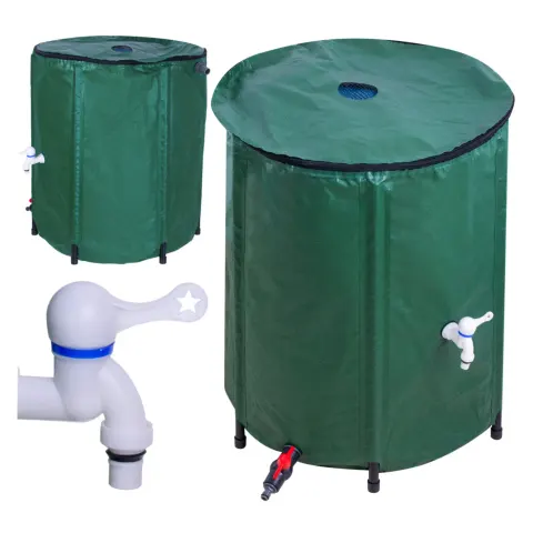 Pojemnik LUARO zbiornik na deszczówkę z kranem beczka na wodę deszczową składana 200 litrów