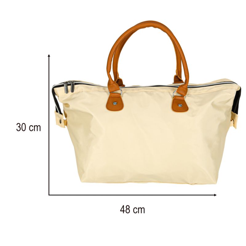 Torba podróżna wielofunkcyjna do wózka dla mamy zestaw beżowa - obrazek 10