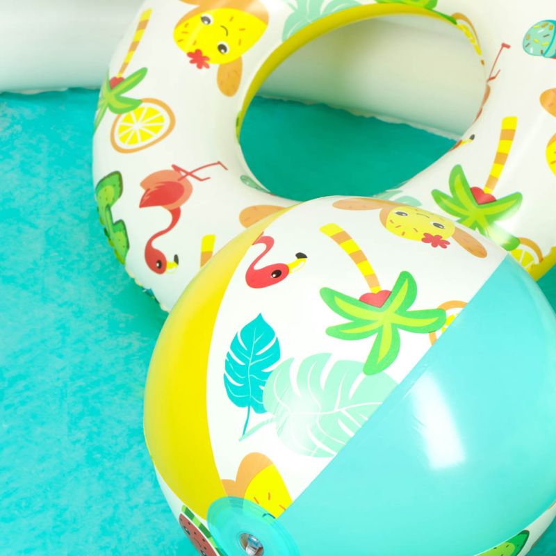 Basen dmuchany ogrodowy 3w1 dla dzieci kółko piłka BESTWAY 51124 122cm - obrazek 8